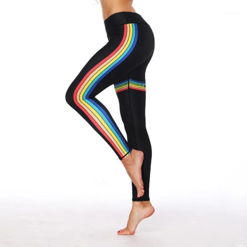 Tenues de yoga Kancoold imprimé radio pantalons de fréquence cardiaque femmes contrôle du ventre hanche sport fitness course push up costume hygroscopique