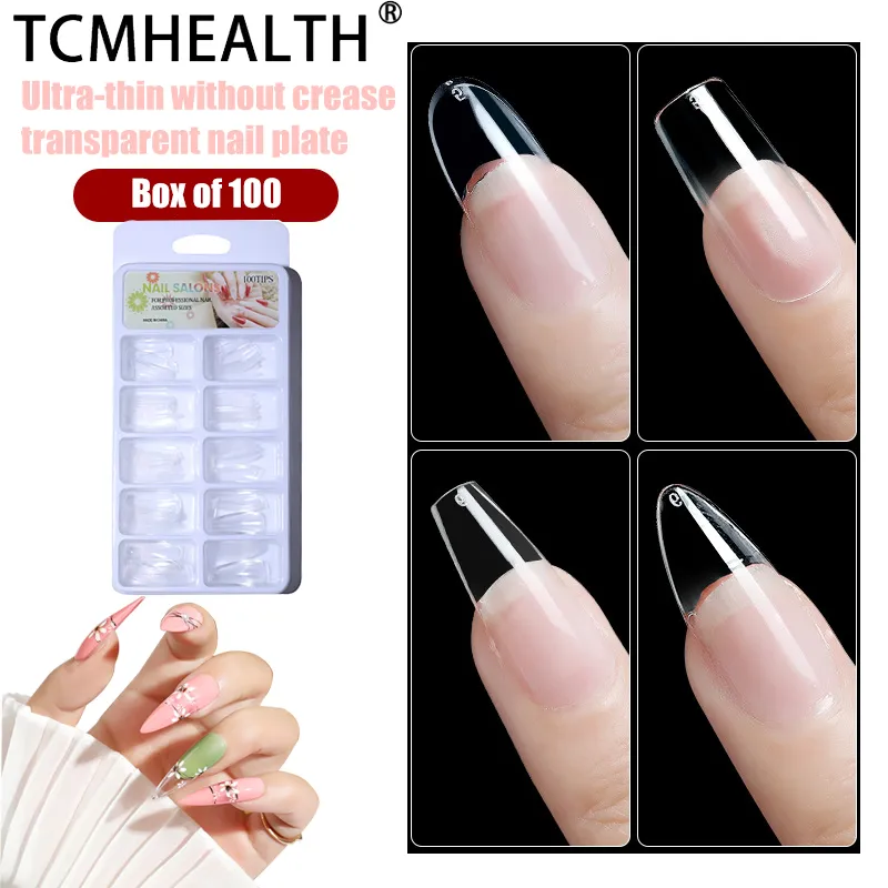 Snelle bouwstips transparante valse nagels extensie Ultra dun voor nagels kunstontwerp nagel multi -gereedschap