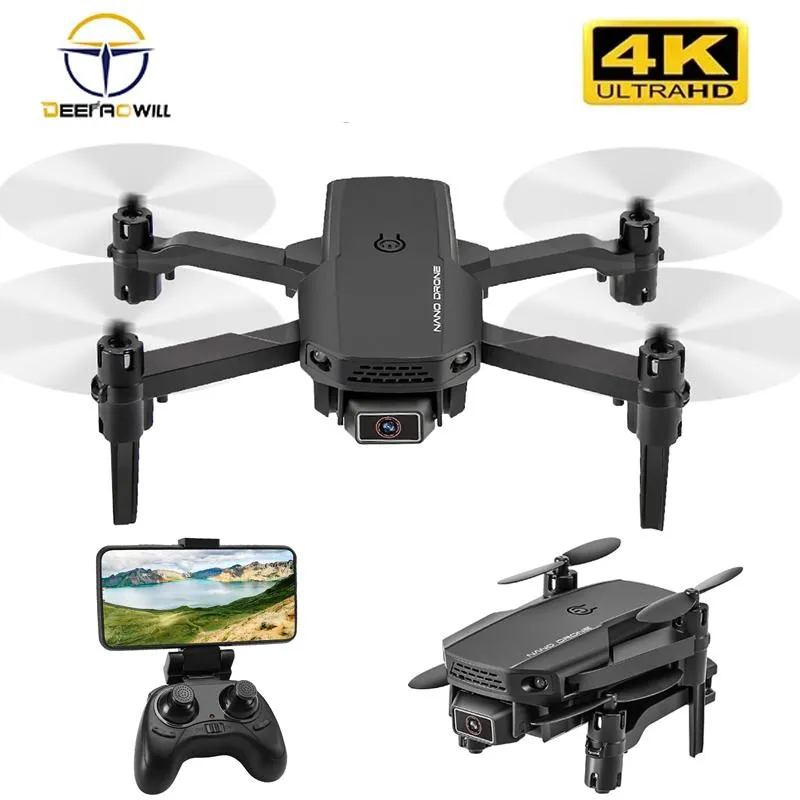 2020 NUEVA KF611 DRONE 4K HD Cámara de gran angular 1080p WiFi FPV Drone Dual Camera de quadcopter Altura Mantener juguetes Dron