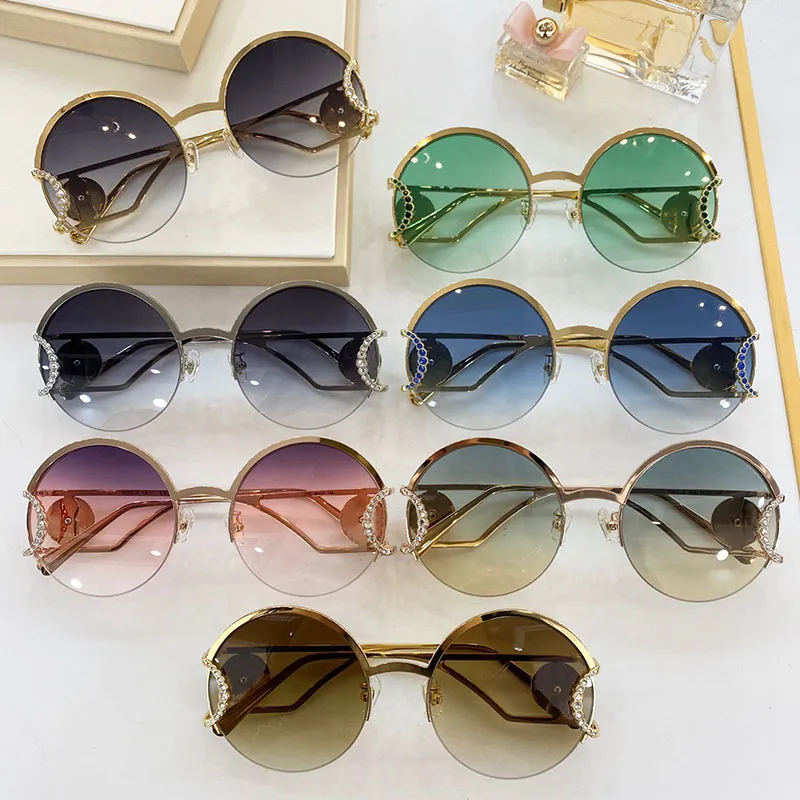 2094 Sunglasses For Women Fashion round Summer Style Rectangle Full Frame Top Quality UV Protection Come With Package fashion sunglasses