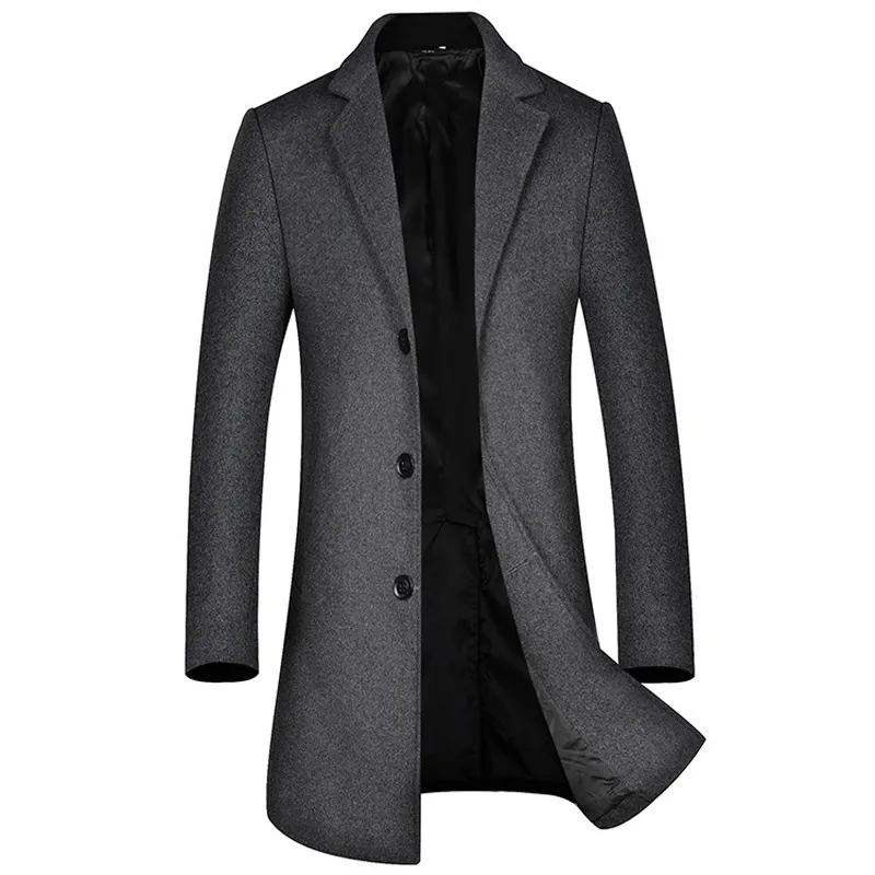 Thoshine Brand Winter 37 Wool Men Thick Coats Classic Slim Fit