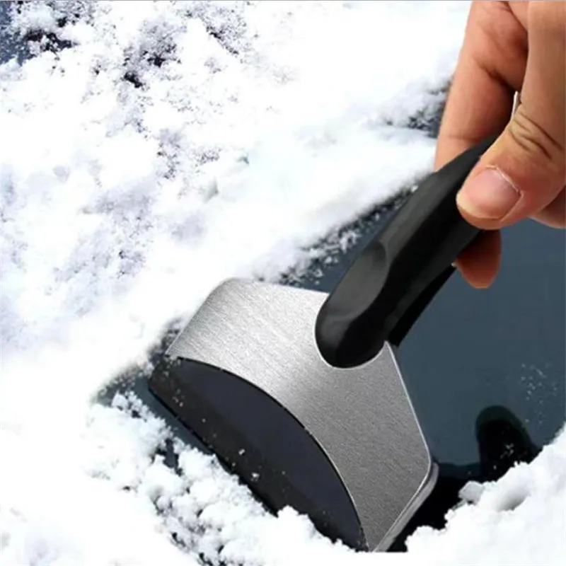 T9I00978 Stainless Steel Snow Scraper Efficiently Remove Winter Ice And