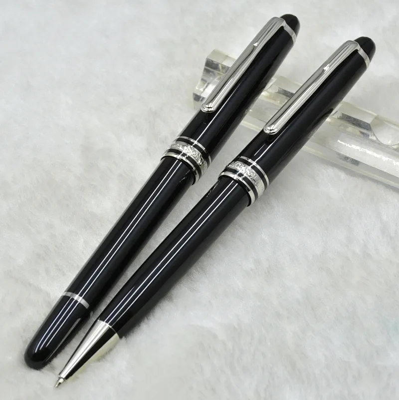 Hot sale - Luxury Msk-163 Classic Black Resin Rollerball pen Ballpoint pen Fountain pens Stationery school office supply with Serial Number