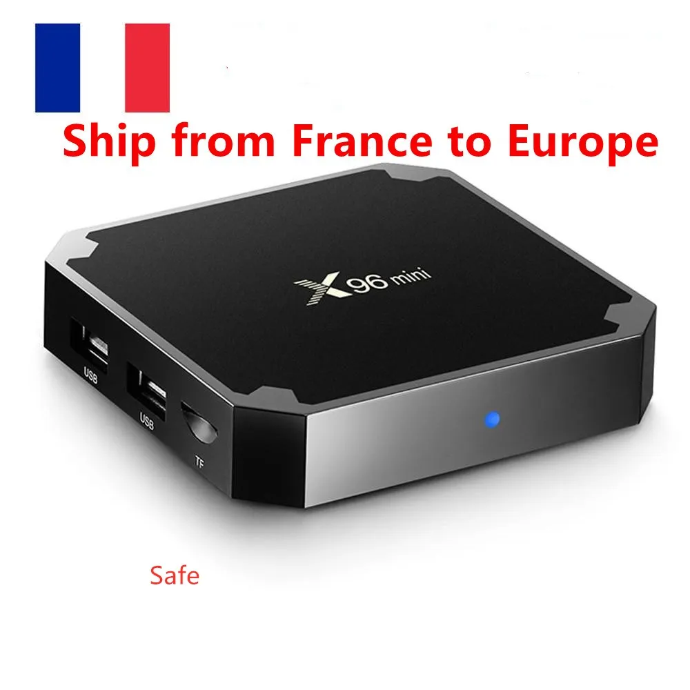 Navio da frança Hot Android box X96 mini S905w 2GB 16GB Lan ultra smart tv 4k 2.4G wifi Media player