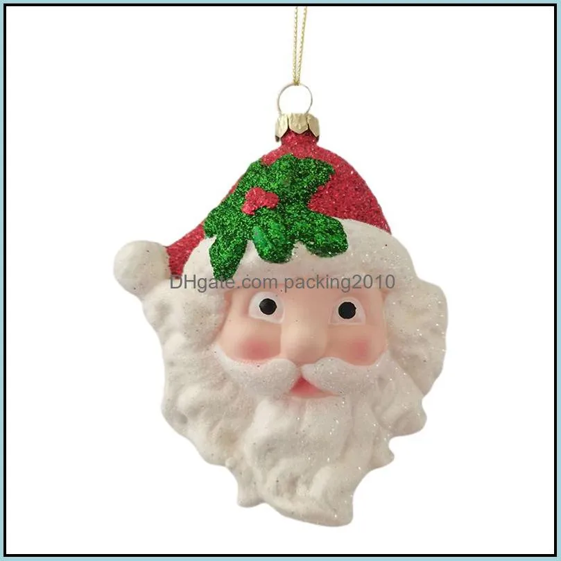 Christmas decorations scene layout ornament Small gift pendant Santa7