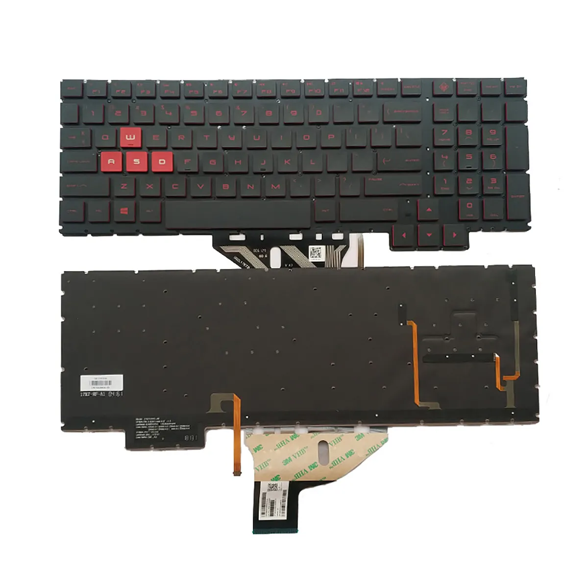 Nouveau clavier d'ordinateur portable américain pour HP Omen 15-CE 15-CE000 15-CE026TX 15-CE005TX 15-CE006TX 15-CE001TX 15-CE002TX avec rétro-éclairage 15.6"