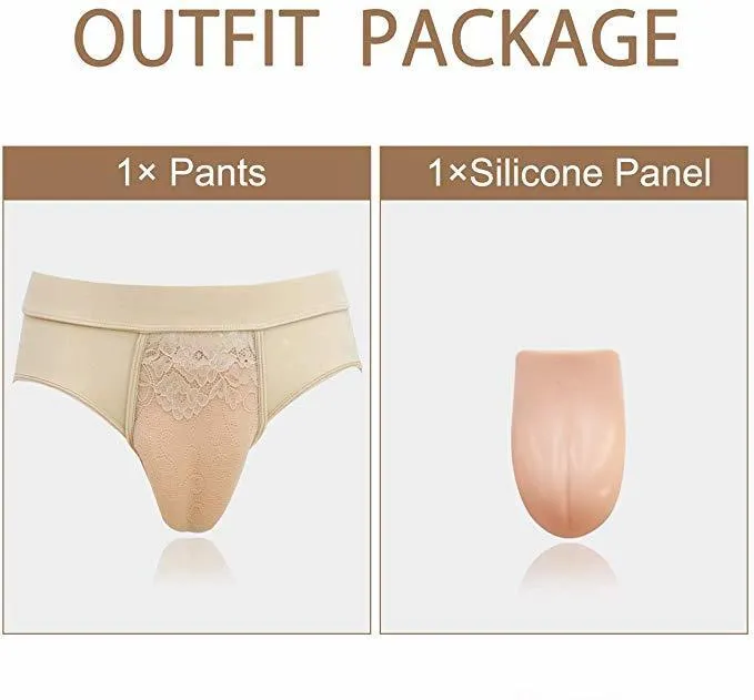 Fake Silicone Panty Men's Camel Toes Hiding Gaff Thong Butt Lifter
