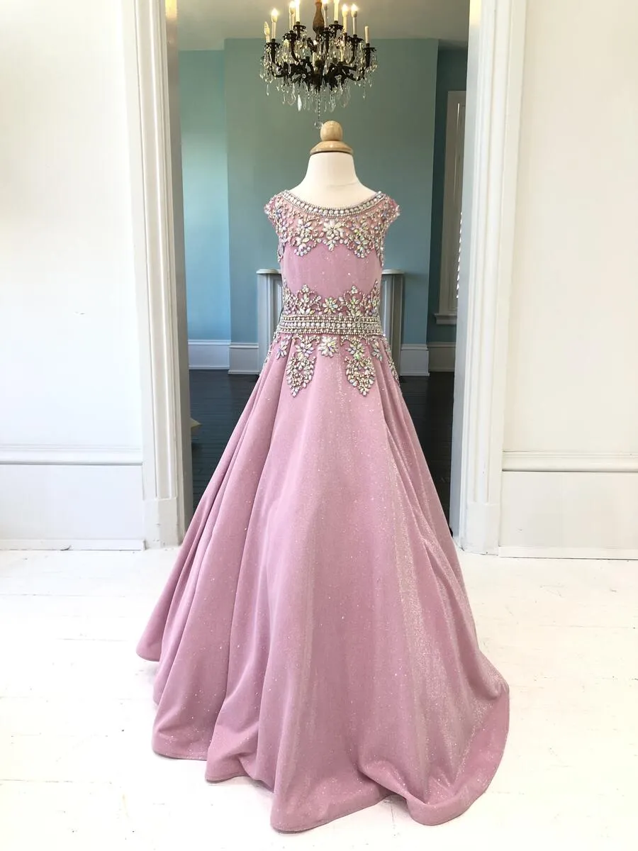 Pink pageant sales dresses for juniors