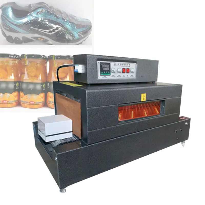 PVC PP POF heat shrinkable film packaging machine visual sunroof net chain conveyor belt heat shrinkable packaging machine