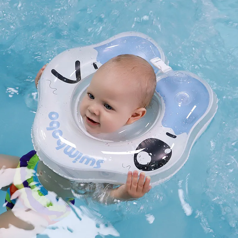 Hele babyzwemmen nekcirkel baby opblaasbaar bad ring PVC zwem-drijvende accessoires voor jongens en meisjes Dro274T