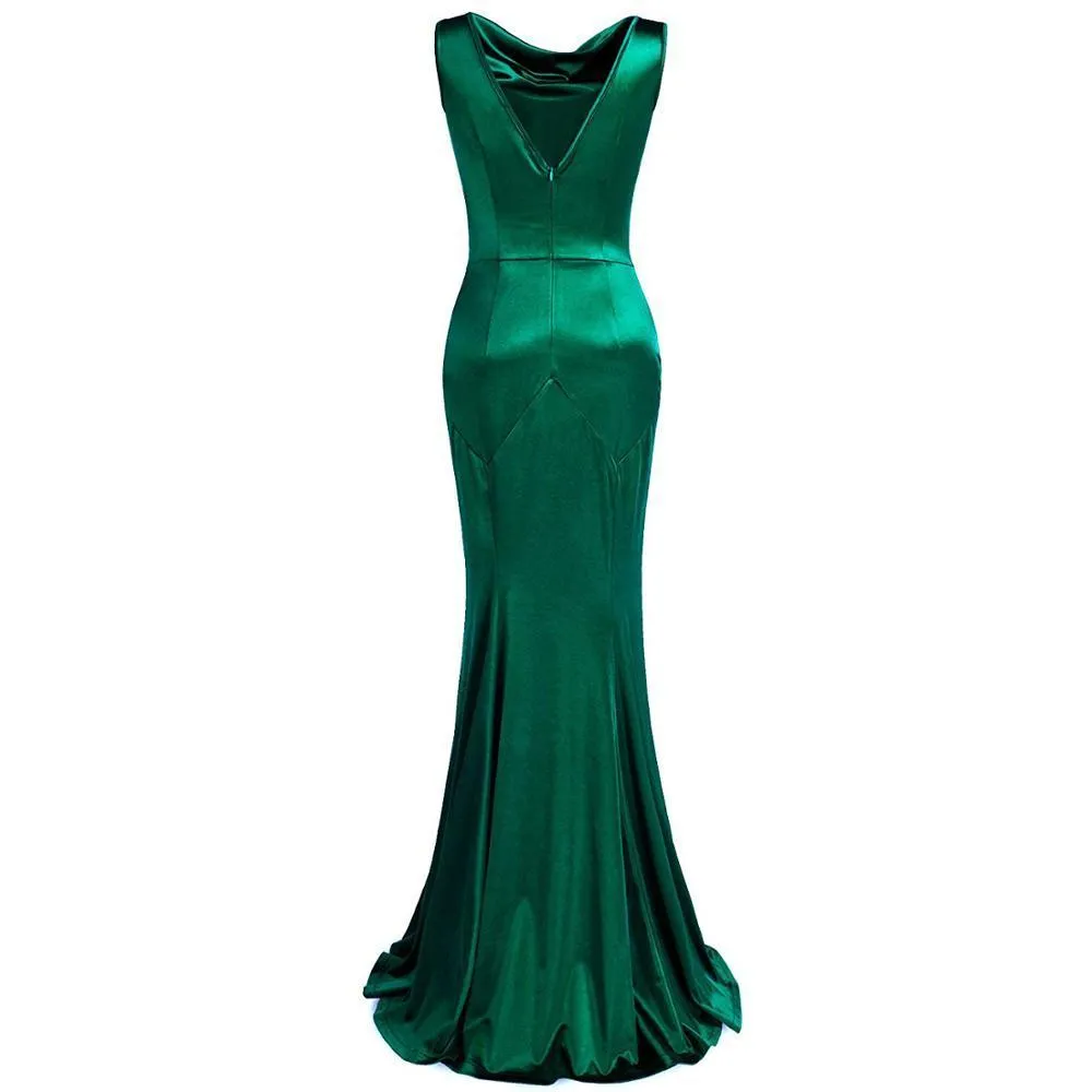 knee length dresses for ladies Chic Mermaid 3/4 Sleeves Sweep Train Mother of The Bride Dresses main image 1