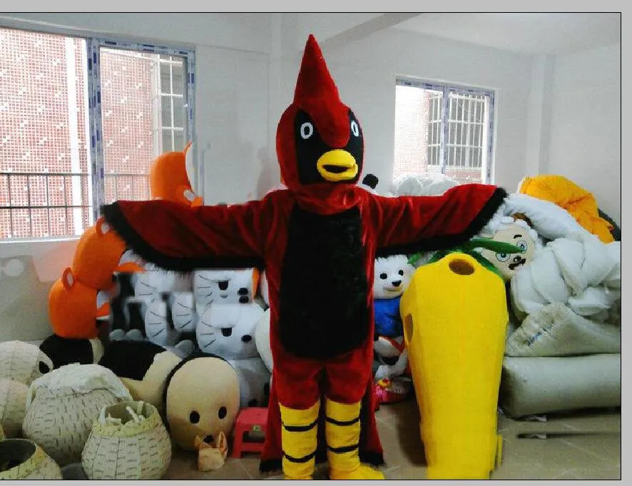 2019 Factory direct sale red bird mascot costume free shipping