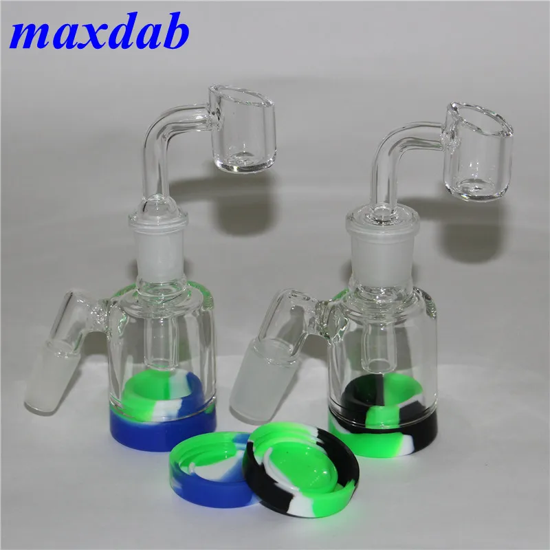 MATRIX PERC HOOSHAH ASH CATCHER 14MM 45 90 Degrees With Quartz Nail Banger för Glass Bong Ashcatcher Bubbler Ashcatchers Water Pipe