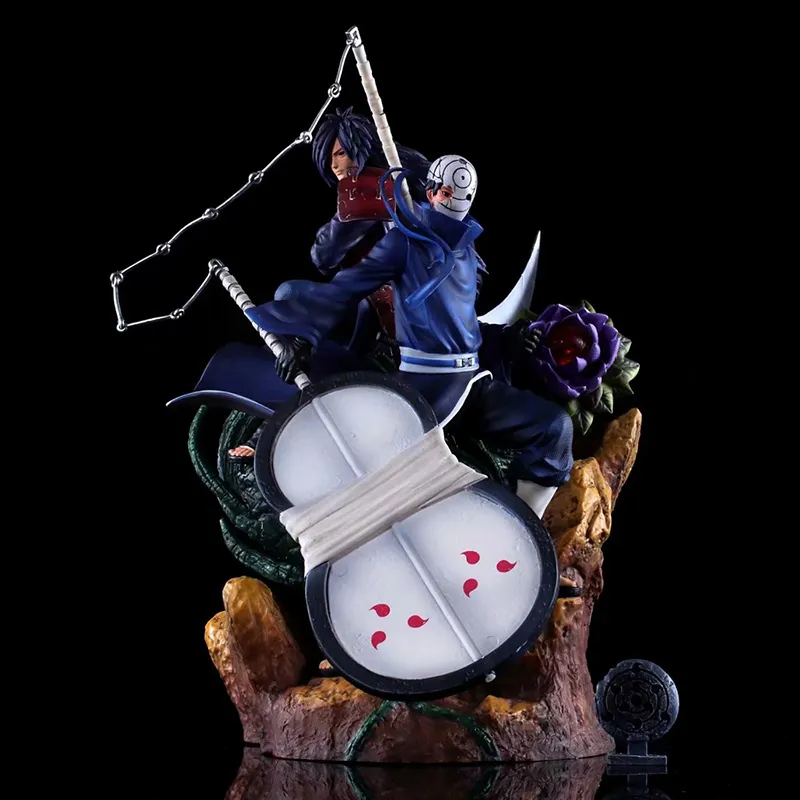 40cm Anime NARUTO Madara Gk Figurine Statue Uchiha Madara Obito PVC Figure  Model Toys From Beilejia20170709, $64.23