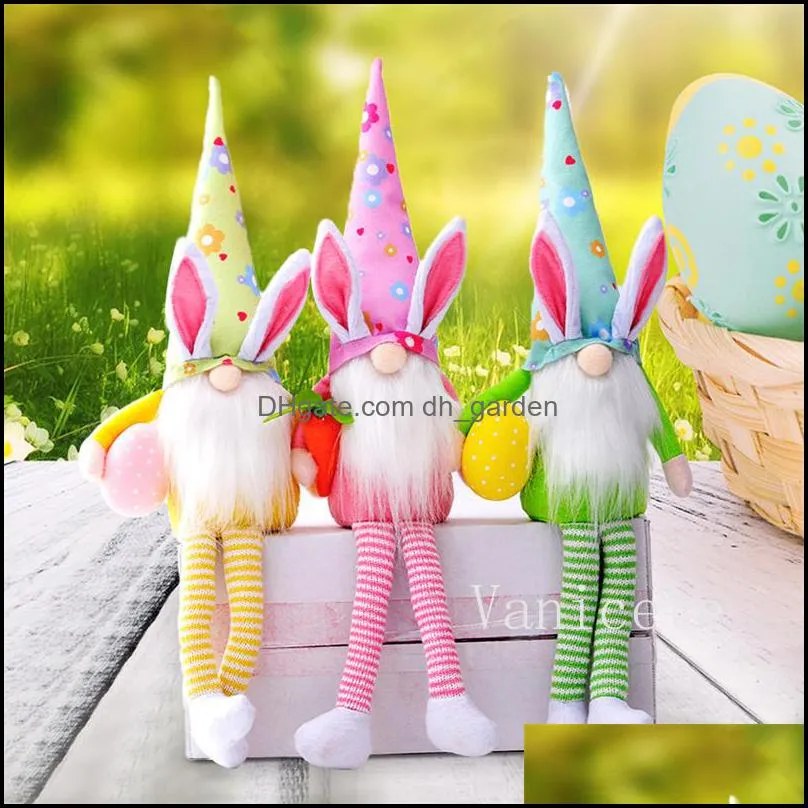 Easter Bunny Gnomes Faceless Doll Festive Party Household Ornaments Girl Room Decor Rudolph Dwarf Dolls Home Kids Gifts Toys T9I001664