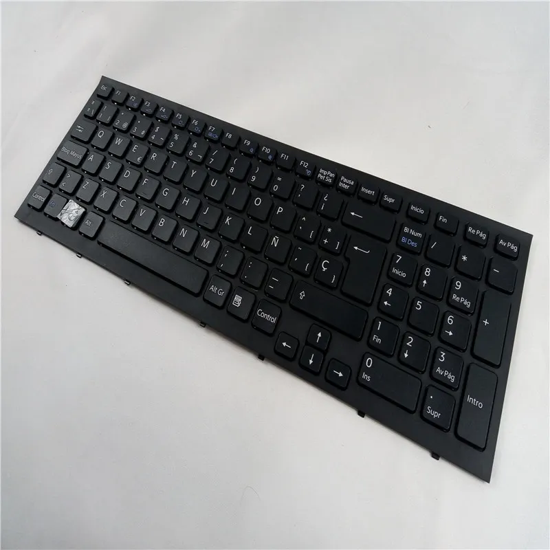 NOVA substituição para SONY VAIO VPC-EB teclado de laptop espanhol Qwerty ES Layout 148793061 Nieuwe Zwart toetsenbord WHOLE2725