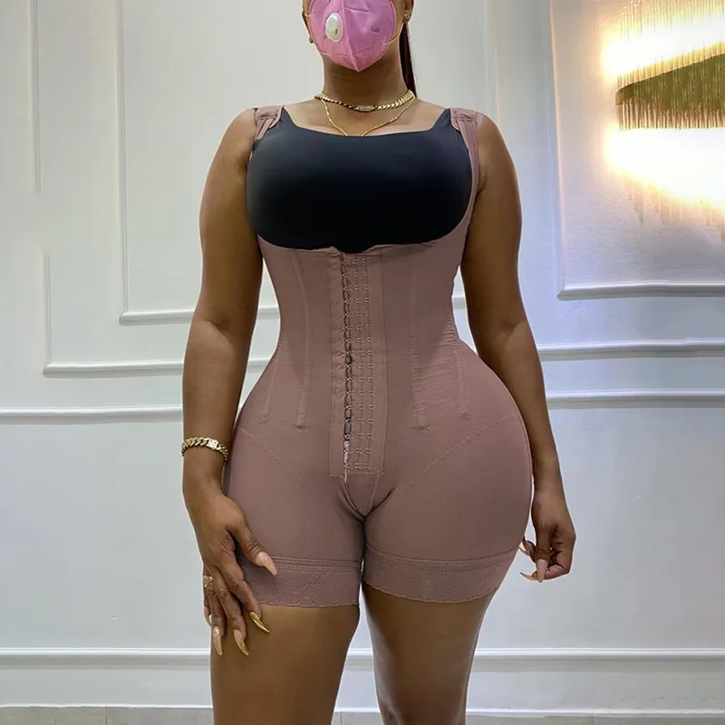 Double Bodysuit With High Compression, Abdomen Control, Open Bust