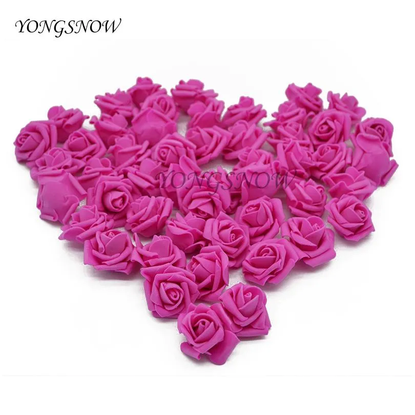 4cm 20pcs Artificial Flowers Wedding Decoration Pe Foam Rose Flower Head Diy Scrapbooking Fake Flowers Bouquet Ho jllPPO