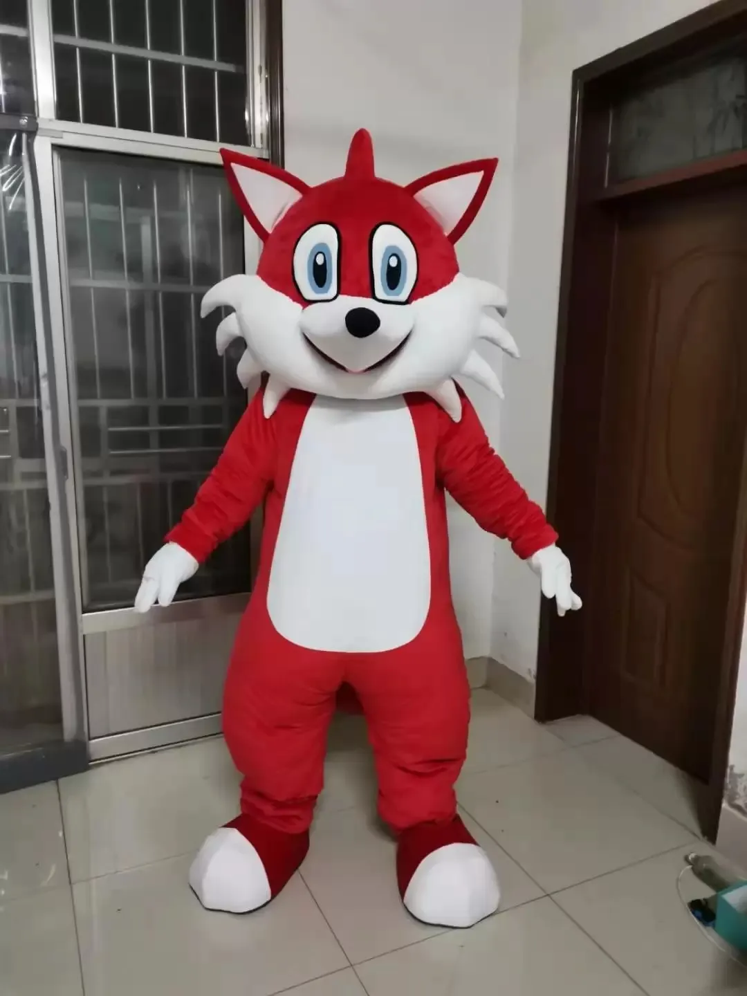 Factory Direct Red Fox Cat Mascot Costume For Adult Fancy Carnival ...