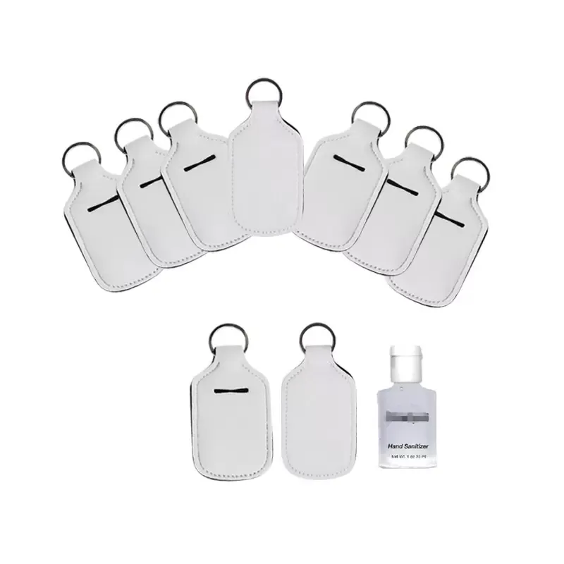 Witte hand sanitizer houder sleutelhanger voor partij gunst 30ml mini bottler party gunst 0214