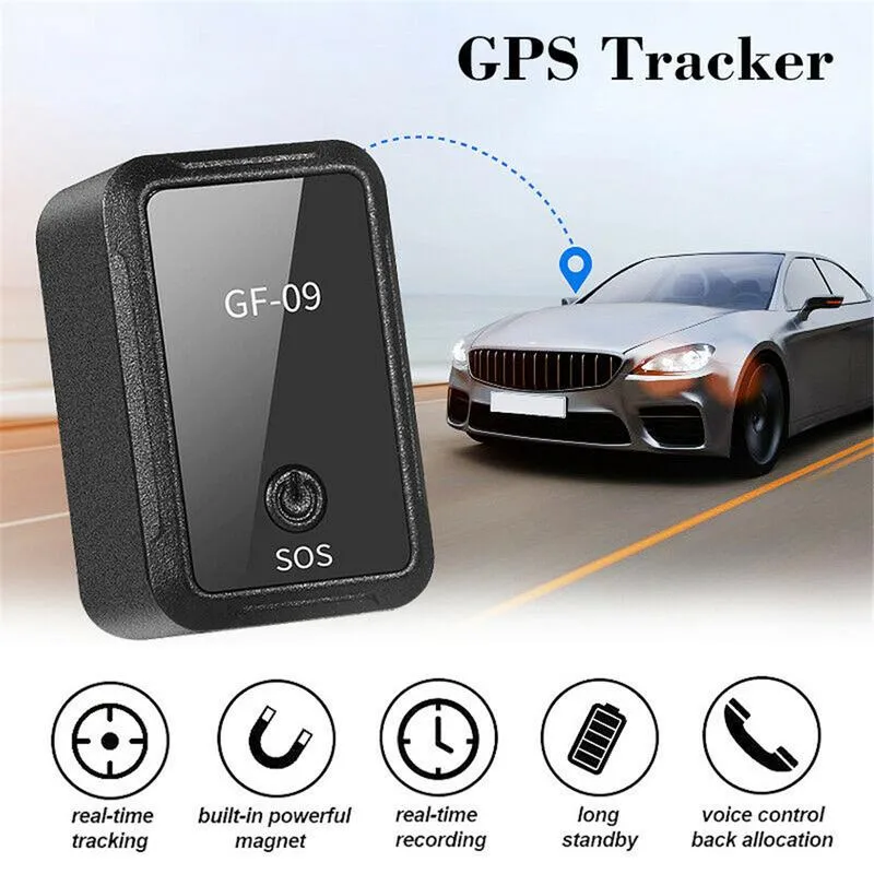 GF-09 Mini traqueur GPS APP contrôle localisateur de dispositif antivol enregistreur vocal magnétique pour l'emplacement de véhicule/voiture/personne