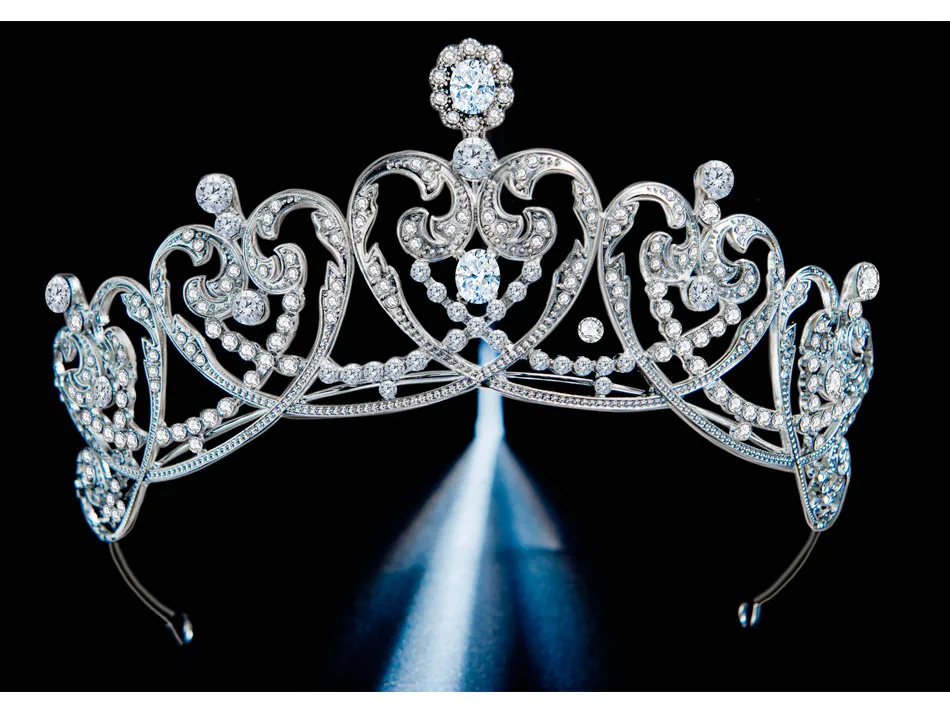 2021 Novo Vintage Barroco Barroco Tiaras Acessórios Prom Headwear Impressionante Sheer Cristais Casamento Tiaras e Coroas 1910