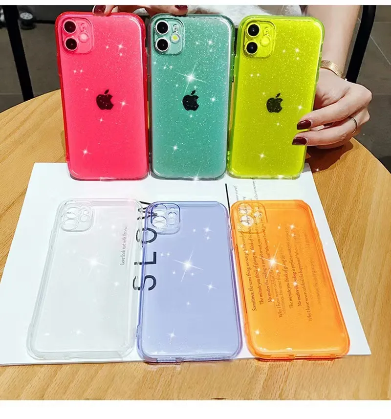 Schokbestendige transparante zachte siliconen telefoonhaken voor iPhone XR XS MAX 7 8 6S PLUS X CLEAR COVER 11 12 PRO 13