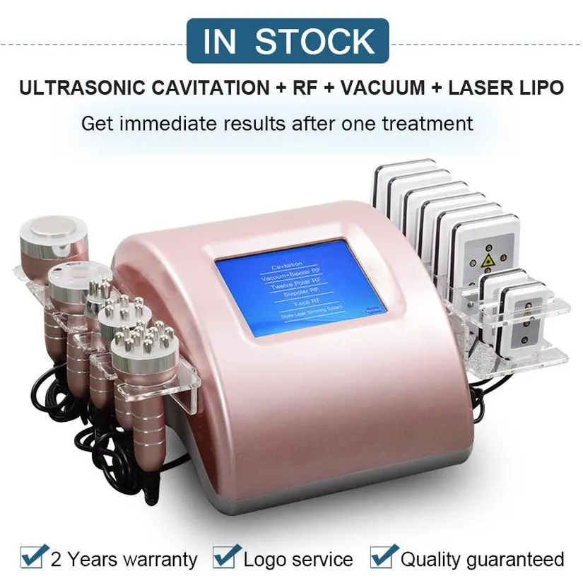 Портативная кавитационная машина для похудения RF Подтягивание кожи вакуумное массаж