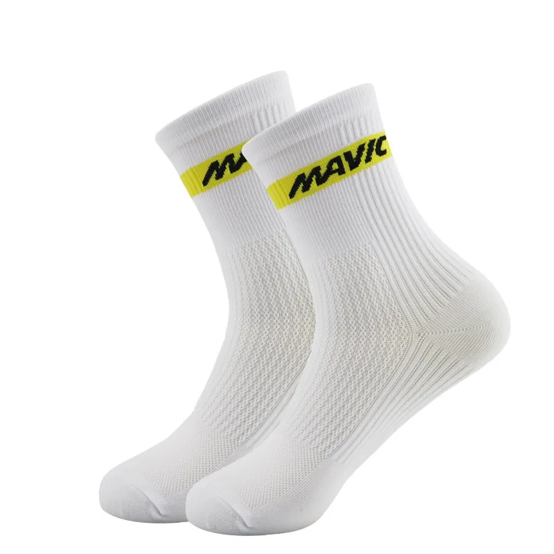 Compressão Ciclismo Meias Homens Mulheres Professional Road Road Sport Socks Respirável Running Socks Calcetines Ciclismo