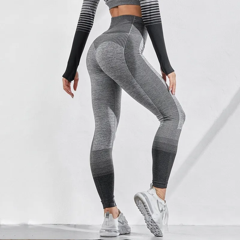 Seamless Fitness Leggings Women Push Up Activewear Leggins Mujer Knitting Workout Jegging Femme 201203