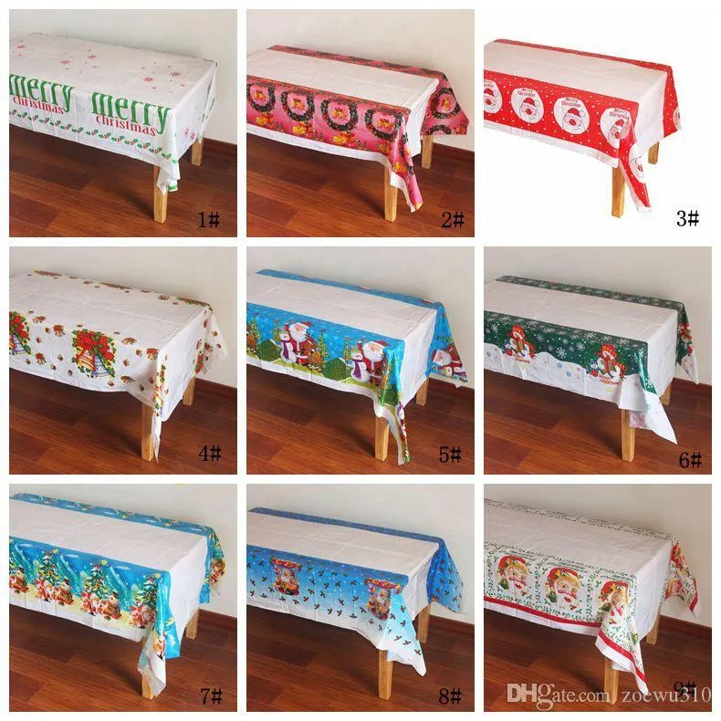 New Year Christmas Tablecloth Kitchen Dining Table Cloth Decoration Rectangular Table Cover Christmas Decoration For Home Navidad WVT1231