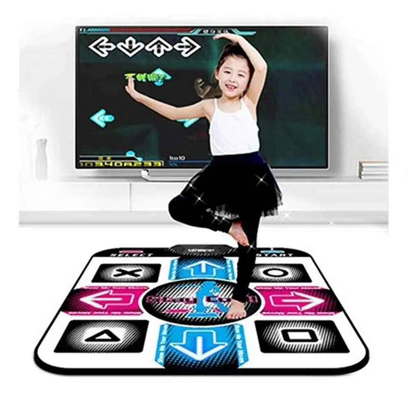 11 Key Dancing Mat Step Pad Version anglaise avec ordinateur USB Tapis de danse unique Gaming Arcade antidérapant Yoga Dance Blanket Dancing 201211