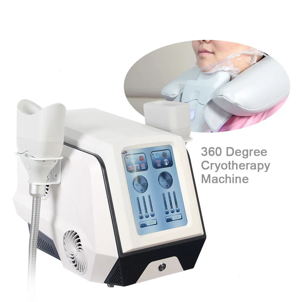5 in 1 dubbele kinverwijdering afslankmachine 360 ​​cryotherapie bevriezen koel beeldhouwapparatuur