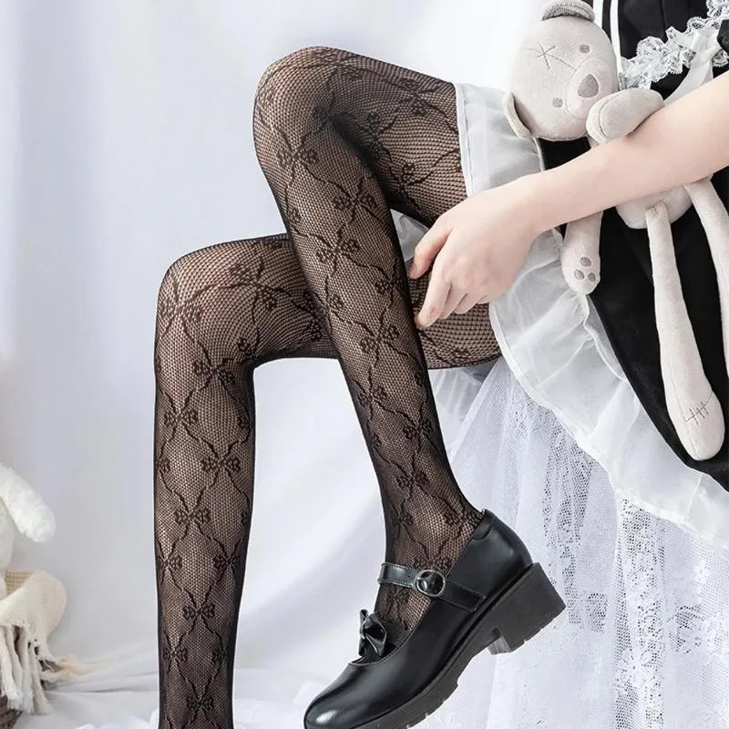 Black Butterfly Fishnet Tights Plus Size