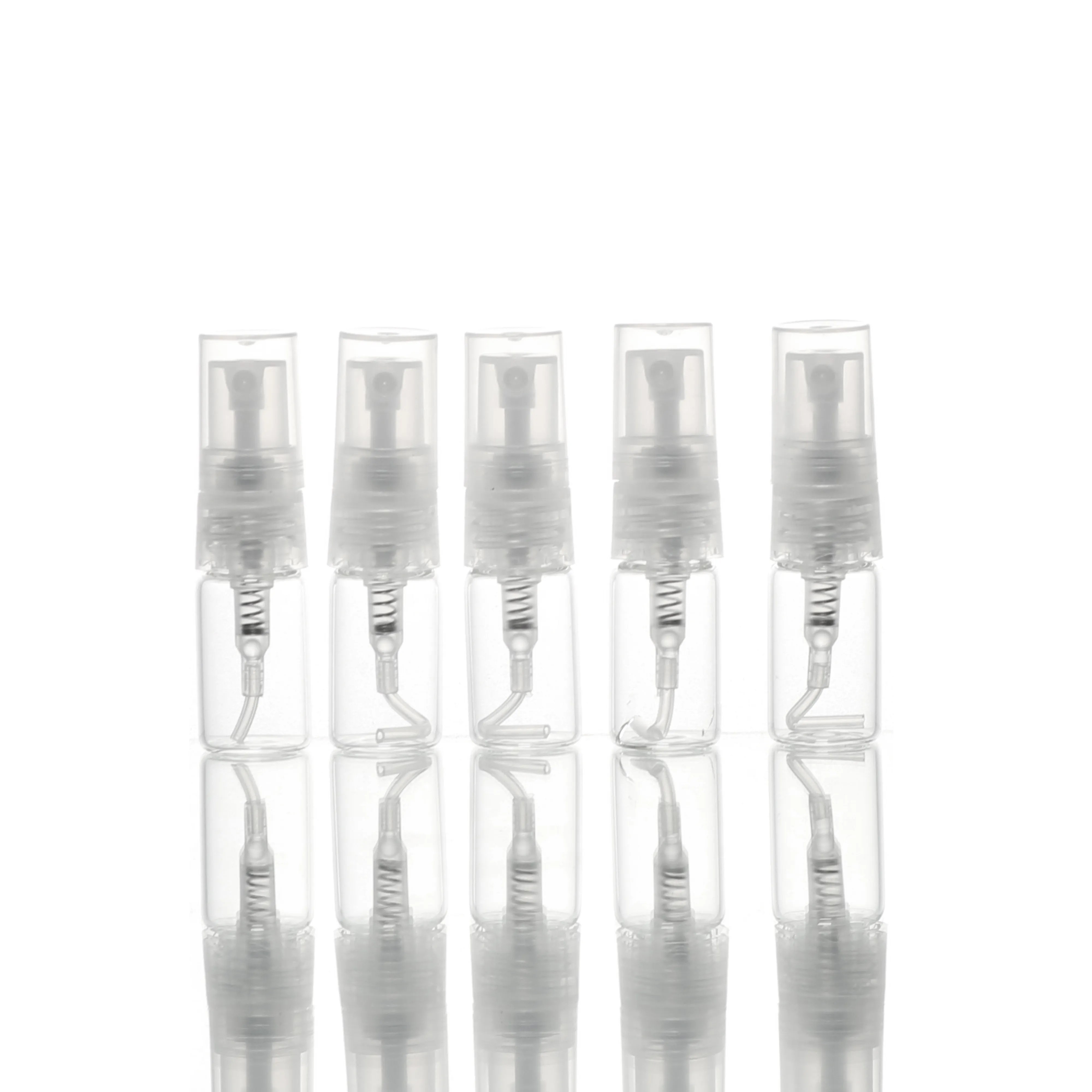 2ML nachfüllbarer Zerstäuber 2CC Mini ätherisches Öl Parfüm Probe leere Pumpspray Glasflasche