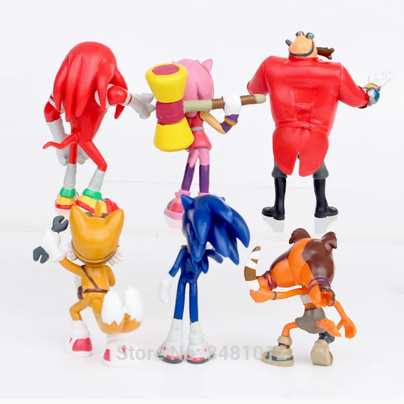 Internationale gek terugtrekken Sonic Boom Amy Rose Sticks Tails Werhog PVC Actiefiguren Knuckles Dr.  Eggman Anime Pop Beeldjes Dolls Kinderen Speelgoed Voor Kinderen LJ200924  Van 3,62 € | DHgate