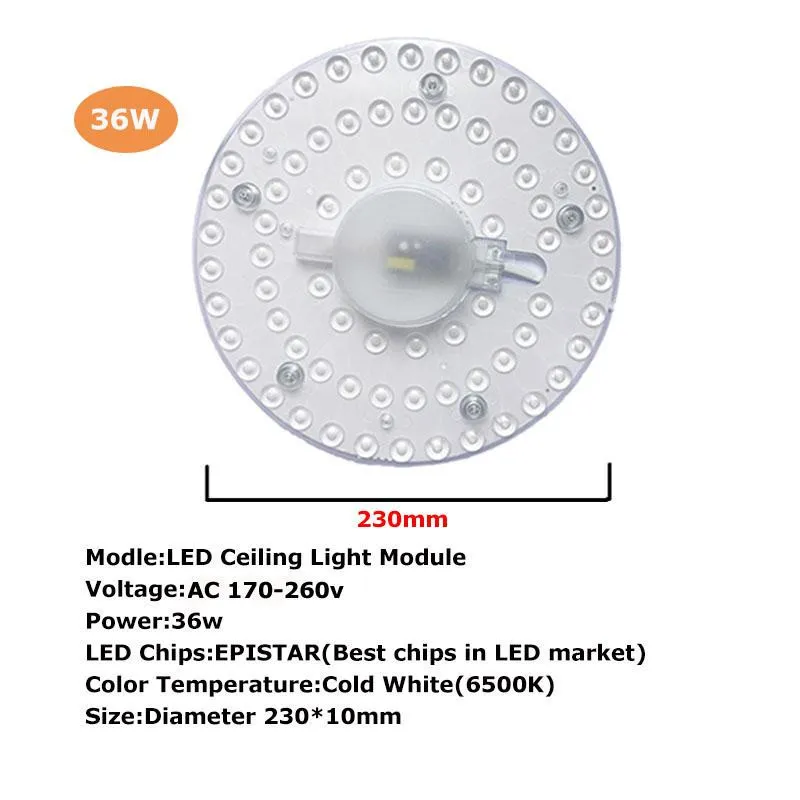 LED Panel Circle Ring Light SMD2835 12W 18W 24W 36W 48W LED Round ...