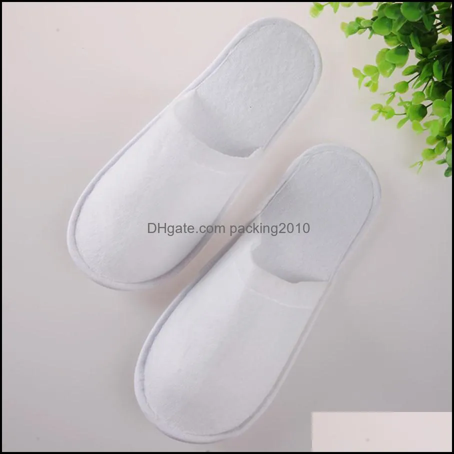 Hotel Disposable Slippers SPA Anti-slip Disposable Slippers Home Guest Shoes Multi-colors Breathable with OPP Package VT0606