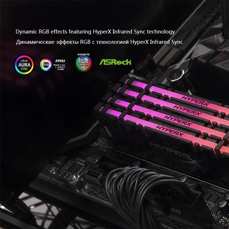 RAMS RGB DDR4 8GB 16GB 3200MHz 3600MHz 4000MHz CL16 DIMM XMP Memoria RAM Masaüstü Bellek için RAM