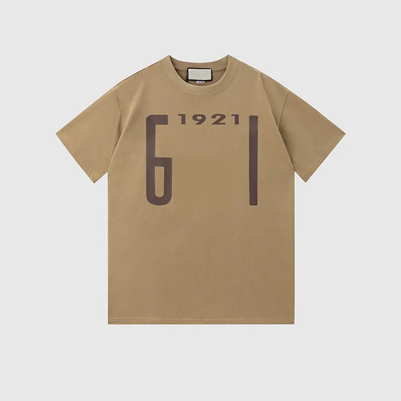 Man T Shirts 1921 Kortärmad Brev Skriv ut Fashion Commemorative T-shirt Kvinnor Toppar Partihandel Mens Tees Hög kvalitet