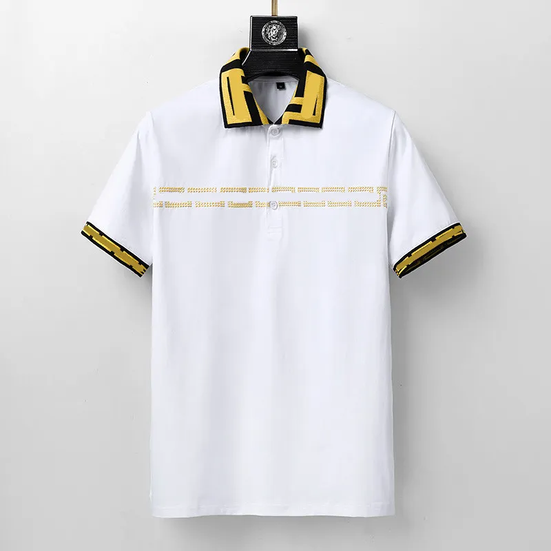 2022 designer randig pikétröja t-shirts orm pikétröja bee blommor broderi herr High street fashion häst pikétröja M-3XL#21