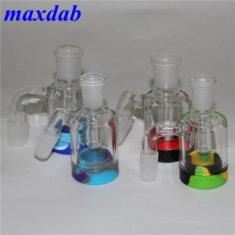 Smoking Glass Ash catcher for hookah bongs 90 & 45 degrees 14mm 18mm ashcatcher bubbler Bong Oil rigs hand pipe