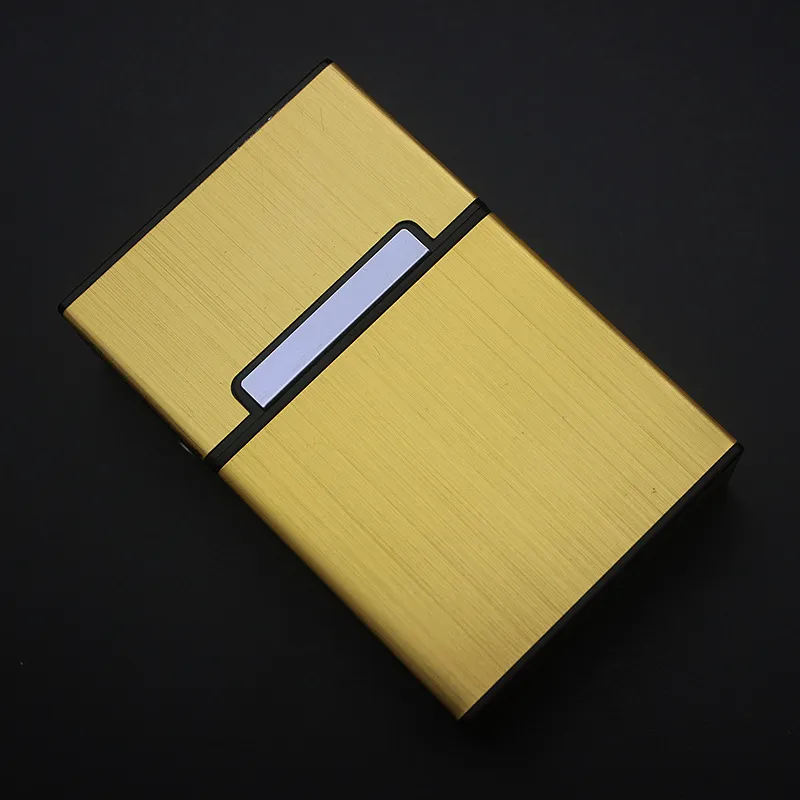 금속 담배 케이스 알루미늄 합금 솔리드 컬러 남성 시가 홀더 실용적인 연기 컨테이너 비즈니스 선물 7 3DH E1