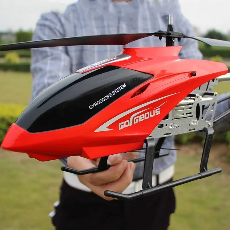 80 cm Duży z LED Light RC Helicopter Drons Zdalne sterowanie Dzieci na zewnątrz latających zabawek chłopcy na 10 lat