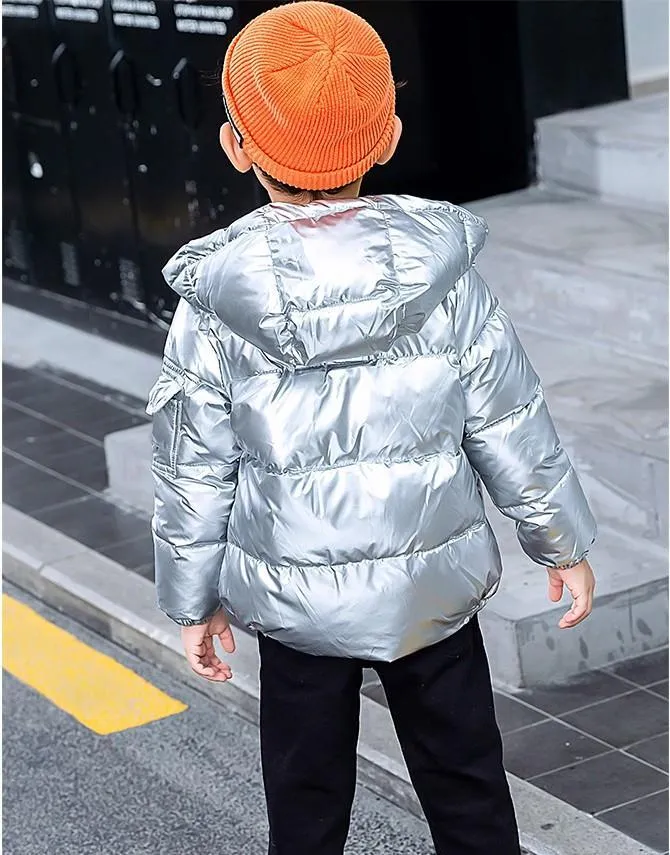 2021 New Arrivals Children Hooded Down Coat Jacket Autumn Winter Boys Girls Cotton-padded Parka & Coats Thicken Warm Jackets Kids Outwear