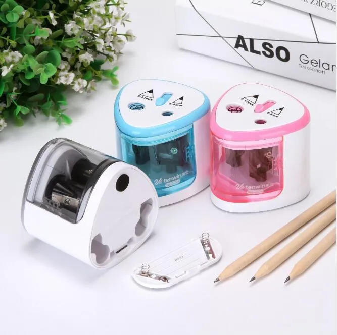 Multi Art Painting Automatic Lead Pencil Sharpeners 2 Holes Cartoon Electric Sharpener Desk Accessories Office & School Supplies