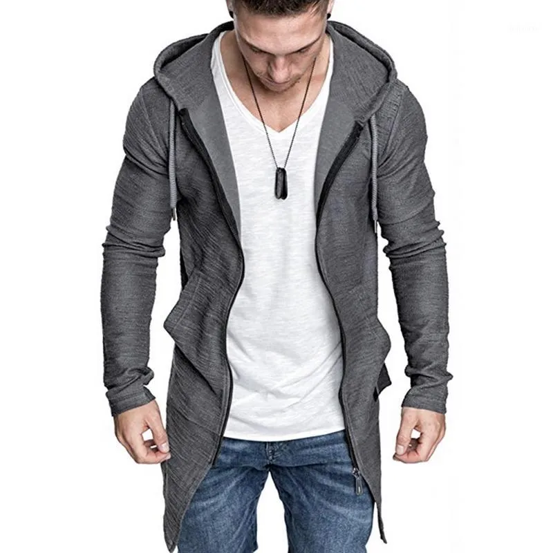 Mens Long Cardigan Sweater Jacket 