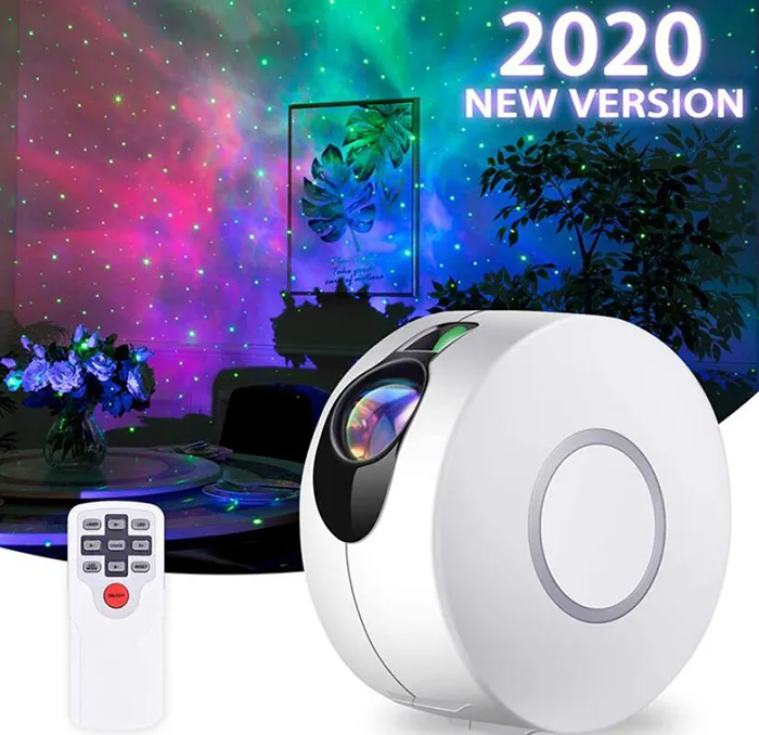 Star Projector Galaxy Starry Sky LED Projector Lamp Rotating Night Light Colorful Nebula Cloud Lamp Bedroom Beside Lamp Remote Control 5pcs