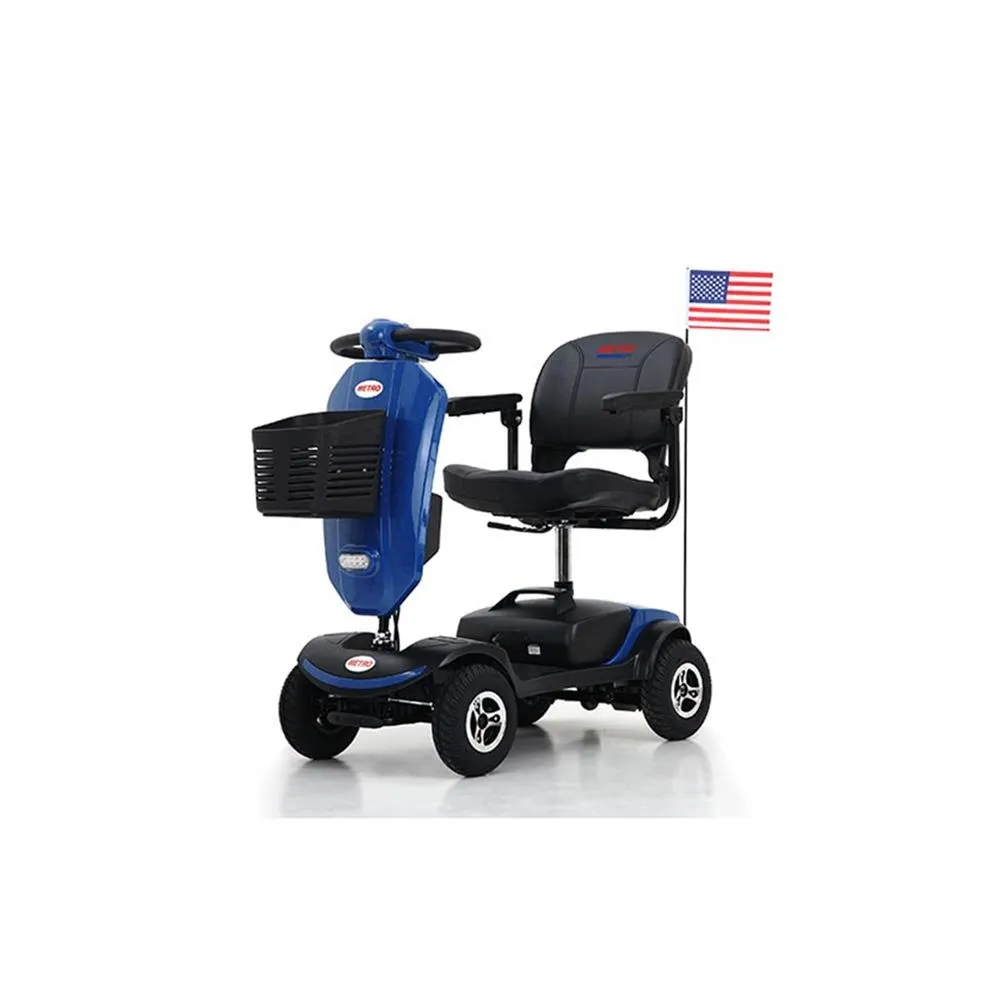 US Stock Compact Travel Electric Power Mobility Scooter Cyklar för Vuxna -300 lbs Max Vikt, 300W Motor, A47 A04
