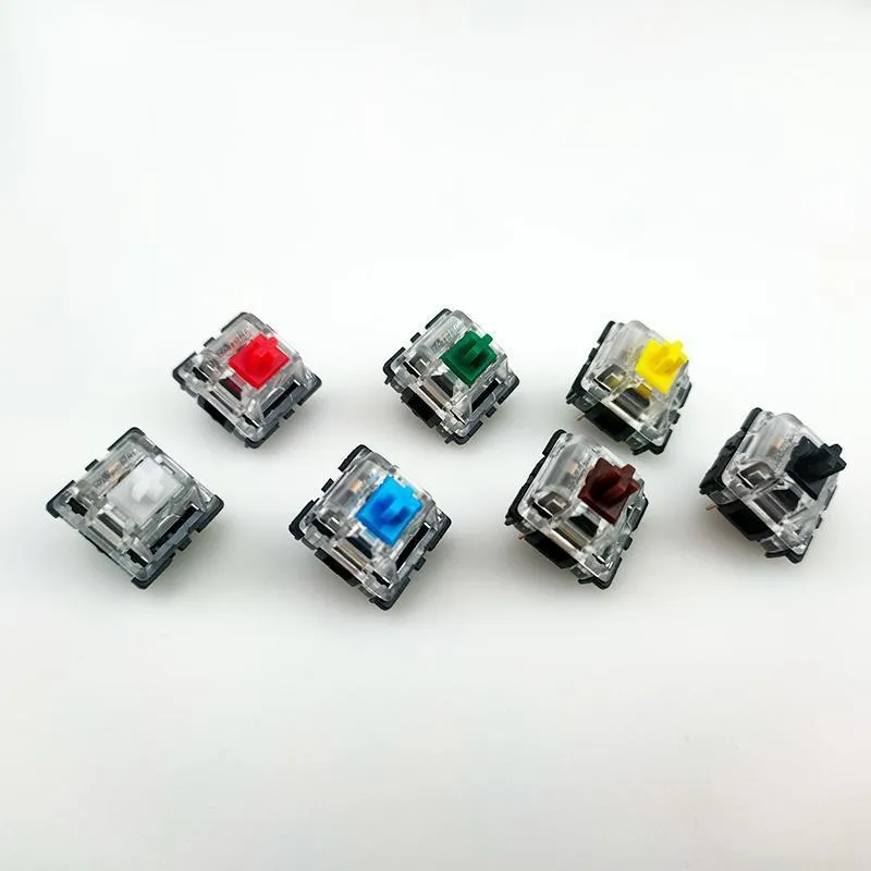 Idobao Gateron mx switch 3pin boîtier transparent mx vert marron bleu commutateurs pour clavier mécanique compatible cerise1